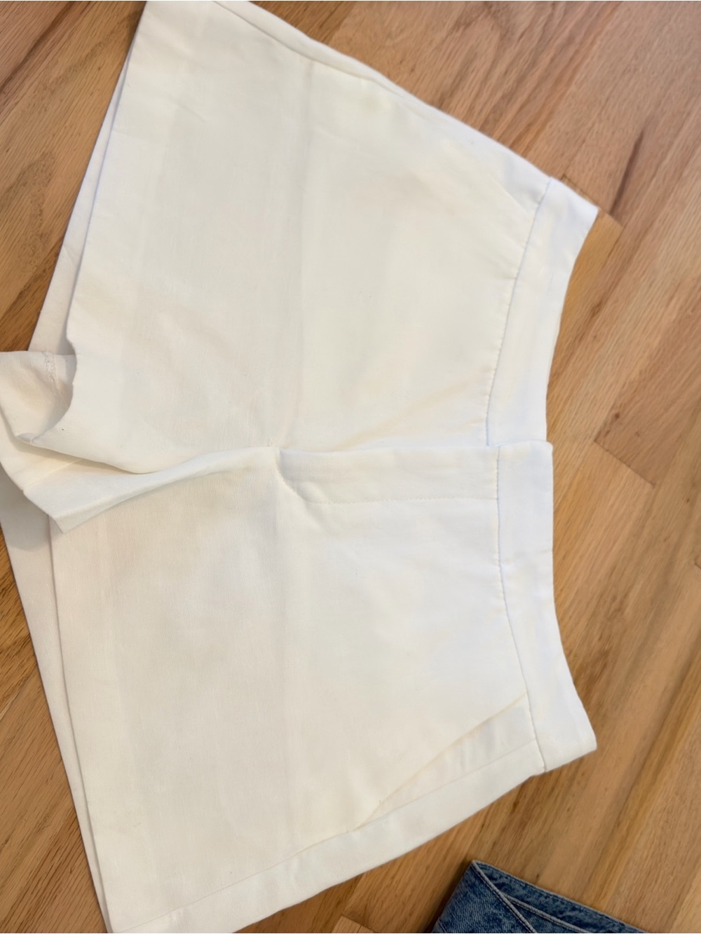 Zara Women's White High-Waist Tailored Shorts